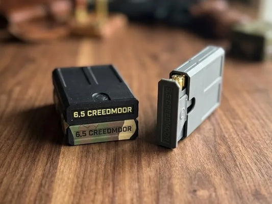 6.5 Creedmoor Ammunition Pocket Storage Case (Holds 8) – Sliding Clip Latch