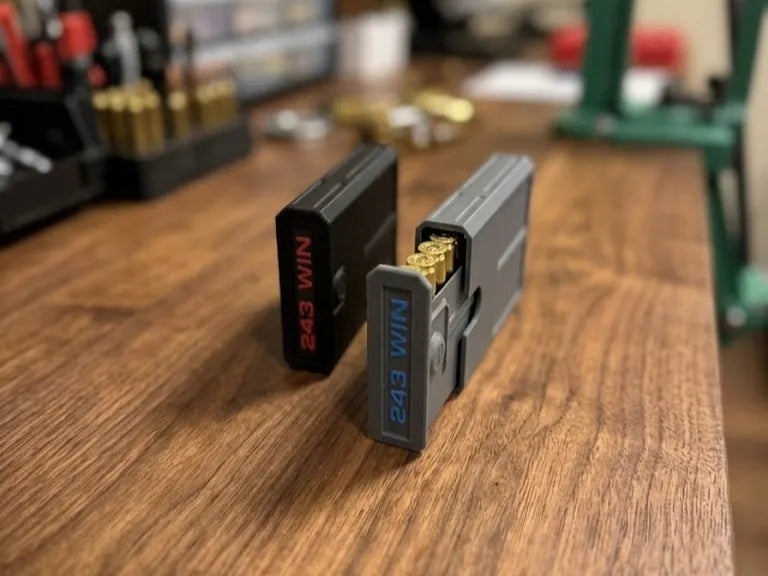 .243 Ammunition Pocket Storage Case (Holds 8) – Sliding Clip Latch