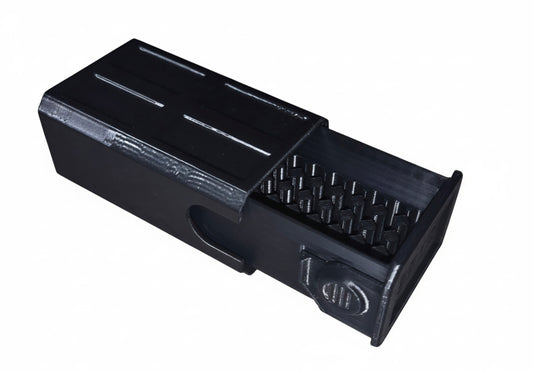 .22 LR Ammunition Storage Case (Holds 50) – Sliding Clip Latch