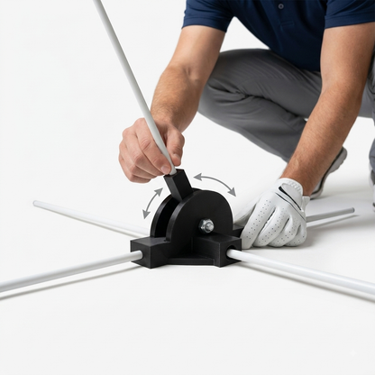 Swing Plane Trainer - Alignment Stick Stand (180° Adjustable)