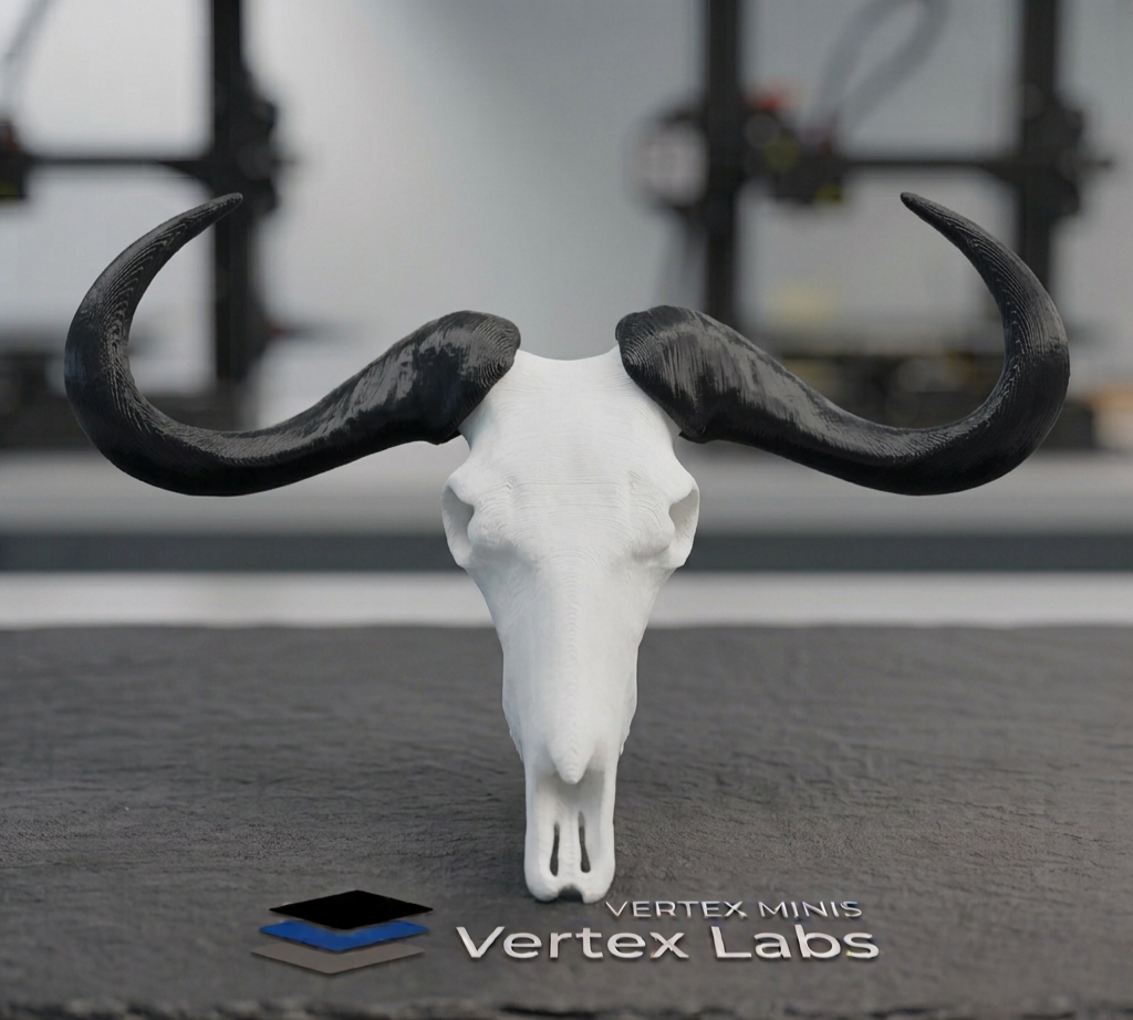 Vertex Minis: Miniature Blue Wildebeest Skull