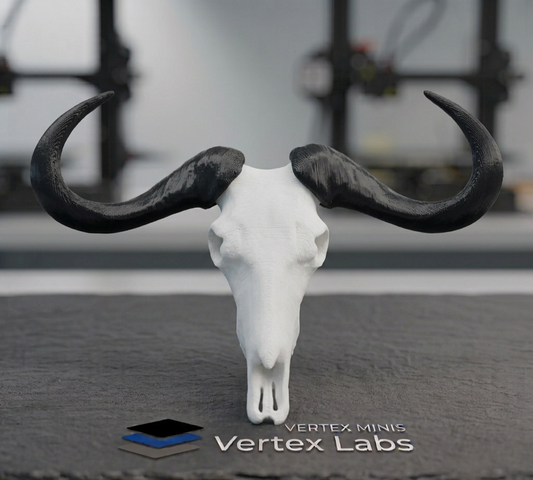 Vertex Minis: Miniature Blue Wildebeest Skull